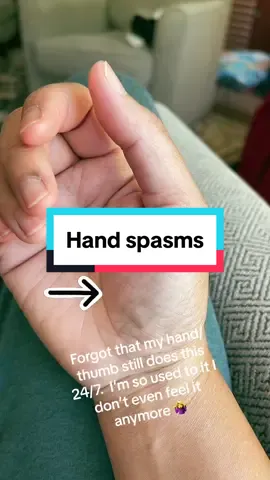 Right hand/thumb still spasming 24/7. I dont notice it anymore. I just wake up and my forearm is sore or tight. I have a wrist/thumb brace I can use at night but i get lazy putting it on. 🤦🏽‍♀️.  #undiagnosed #neuromusculardisorder #spasmattack #thisisthenewme #handspasm 