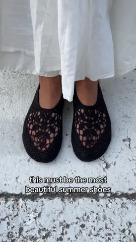 the hand crocheted ballet flats <3 #fashiontiktok #shoecheck 