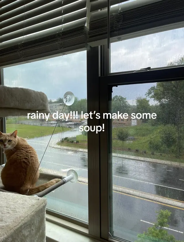 cozy rainy night in with me!!! 🧦  #foryou #fyp #gilmoregirls #cozy #soup #fall #rainyday 