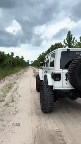 🥶🥶 #jeep #wrangler #rubicon #dixie #dixiehwy #offroad #whitejeep #florida #mudding #kchilites #kmc #teraflex #coopertire #roadarmor #40s