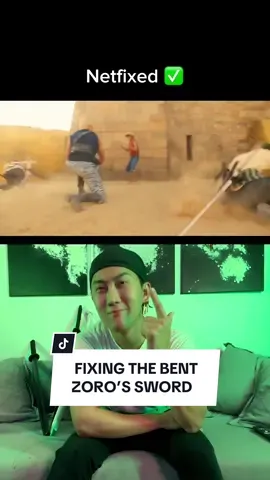 You’re welcome @Netflix did this in 10mins, open for hire 🙋🏻‍♂️ #NetflixOnePiece #OnePiece #bendsword #bentsword #zoro #netfixed  #netflix #liveaction #anime      
