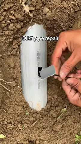 How to repair a broken pipe #plumber #piperepair #repair #handyman #DIY #screammovie 