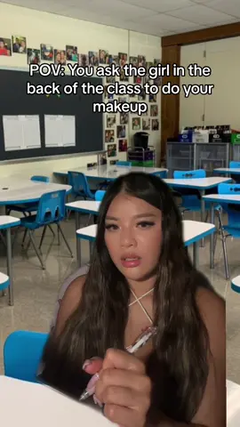 Girl i gotta pay attention! #asmr #asmrpov #asmrmakeup #asmrroleplay #fyp #greenscreen 