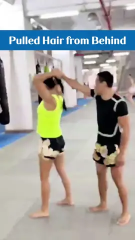If your hair is pulled from behind ##selfdefense##kungfu##foryoupage##tiktok