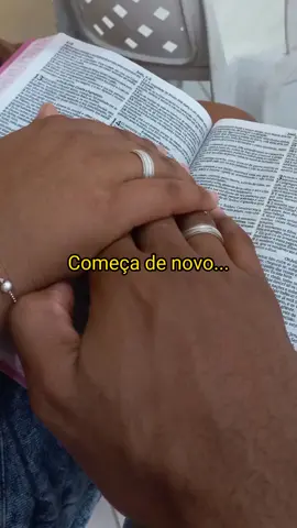 Começa denovo, recomeça 🥹 #recomeço #casalcristao #yeshua #restauracaodafamilia 