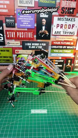 Kreatif sekali ! Ubah korek api bekas menjadi sebuah penghasilan 😱 #serunyabelajar #kreatif #boss_uyee 