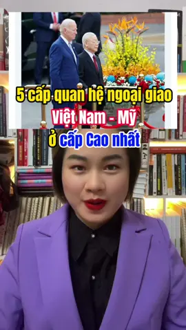 5 cấp quan hệ ngoại giao Việt Nam - Mỹ ở cấp Cao nhất #LearnOnTikTok #Master2023byTikTok #joebiden #tongthongmy #doitacchienluoctoandien 