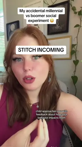 #stitch with @Steph the Attachment Therapist this video is seriously 🤯🤯 Amazing. Thank you Steph ♥️  #boomers #millennials #grandma #receivingfeedback #viralstitch #stitch #constructivecriticism 