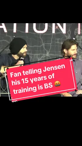 15 years of training is bullshit 🤬rude #jensenackles #deanwinchester #jaredpadalecki #samwinchester #fyp #foryou #spn #spnfamily #spnfam #tiktok #actor #supernatural #entertainment #dad #family #brothers #fun #Love #ghostadventures #zacbagans 