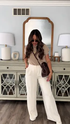 So, are sneakers officially replacing heels? Who else can agree they elevate just about any look?!?! 🙋‍♀️🤍🤎#outfit #outfitoftheday  This knit top belongs to a pants set from Amazon but I wore it here with wide leg trousers and love how it turned out! 🤌🏻#fallfashiontrends #outfitoftheday #style #sweaterweather #amazonfinds #fall 