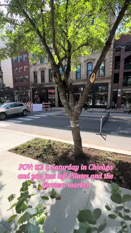 An easy Saturday morning in Chicago    #farmersmarket #pilates #chicago