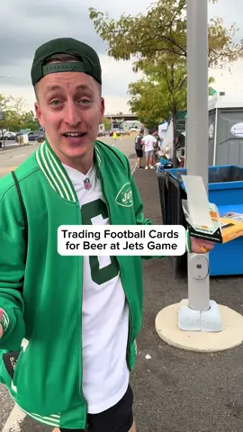 Seems like a fair trade…#sportscards #nyjets #footballcards #sportscardopening 