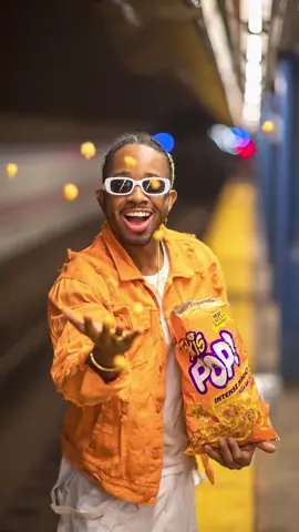 @Pharaoh Da Gawd tried @Takis new Intense Nacho flavor and based on his smile during the photo shoot, it appears that he liked their insanely cheesy taste! #TakisPartner #TakisIntenseNacho