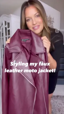 It’s quickly becoming faux leather season! #fyp #macysstylecrew #iworkatmacys #fall#fallfashion#moto #motojacket#faux #fauxleather #OOTD @Macy’s @Macy’s Style Crew @Inc. 