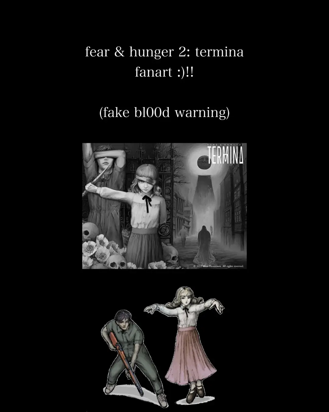 first post :) - #fyp #foryoupage #fypシ #fearandhunger #fearandhungertermina #marinafearandhunger #levifearandhunger #fanart #procreate #arttok #illustration #art #horrorgame #slideshow 