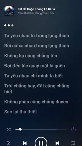 tất cả hoặc không là gì cả @Cao Thái Sơn #caothaison #nhachaymoingay #tamtrang #xuhuong #master2023bytiktok 