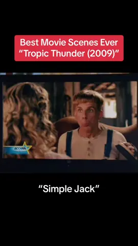 Best Movie Scenes Ever: Tropic Thunder “Simple Jack” #tropicthunder #benstiller #simplejack #2000s #2000smovies #funny #movieclips #foryou #fyp #foryoupage 