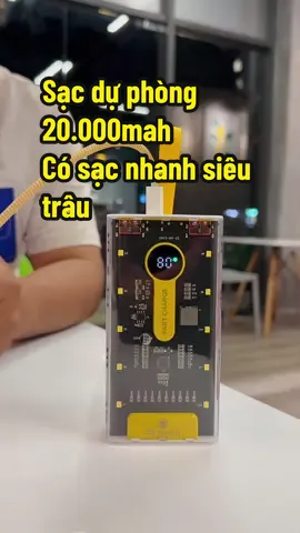 Xứng đáng là con sạc dự phòng “Quốc dân hạt dẻ” siêu trâu 20.000mah #xuhuong #LearnOnTikTok #fyp #tranminhdaily #muataitiktokshop #reviewcongnghe #sacduphong #sacduphong20000mah #docongnghe 