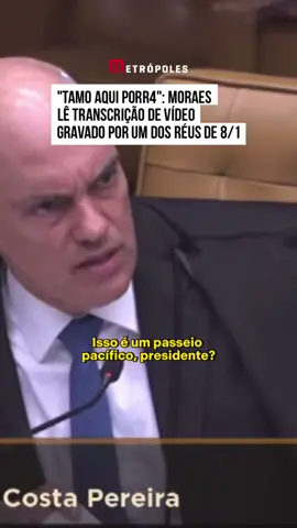 O ministro do Supremo Tribunal Federal (STF) Alexandre de Moraes viralizou nas redes socias, nesta quarta-feira (13/9), ao ler uma transcrição de vídeos gravados por um dos réus acusados de participar dos atos antidemocráticos de 8 de janeiro. O magistrado preferiu manter os palavrões utilizados. 