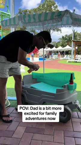 Sneaky Dad 🥸 #coolerwagon #burleighwagon #aussieinvention #cooleronwheels #forthedads 