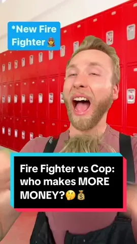 Fire Fighter vs Cop: who makes MORE MONEY?🤔💰 #LearnOnTikTok #PersonalFinance #job #salary 