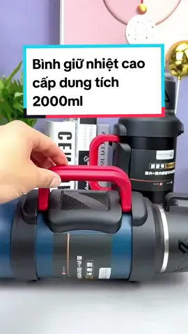 Bình giữ nhiệt dung tích lớn cao cấp. Lớp lót bên trong bằng inox 304 cao cấp giúp giữ nhiệt trên 24h. Rất thích hợp mang đi du lịch và cắm trại.#famistore #binhgiunhiet #binhgiunhietcaocap #binhgiunhiet2000ml #giadungtienich #giadung #dogiadung #giadungxanh 