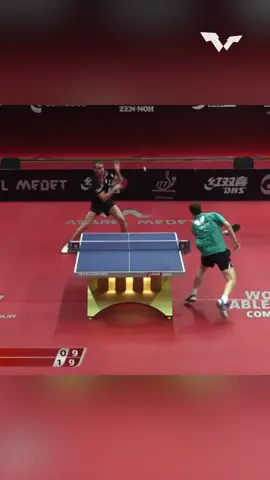 With a flourish, Tomislav Pucar put a stop to this strong attack from Jonathan Groth 🤯 #TableTennis #PingPong
