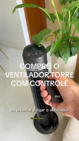 VENTILADOR TORRE COM CONTROLE REMOTO! To apaixoando, finalmente um ventilador bonito. Gostaram? Vou falar sobre os detalhes nos stories. #ventilador #ventiladortorre #ventilador