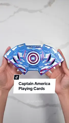 Custom Captain America cards from Card Mafia! Link in bio if you want to check out other Avenger themed cards!  #cardmafia #playingcards #captainamerica #avengers #captamerica #unboxing