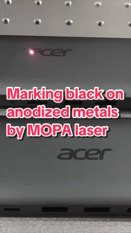MOPA fiber laser mark black color on anodized aluminum  #mopalaser #mopafiberlaser #mopafiberlaserengraver #fiberlasermarking #fiberlaser #fiberlaserengraving #fiberlasermarkingmachine #fiberlasermachine #fiberlasermarker #1064nmlaser #metalengraving #metalmarking #lasermarkingmetal #metallasermarking #lasermarkingengravingmachine #pulselaser 