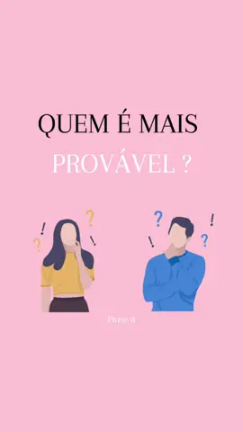 Quiz de Casal I Quem é mais Provável? pt8 😂😂🥰 #namorados #casal #relacionamento #amor #noivos #loveyou 