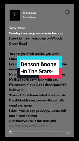 Benson Boone #inthestars #bensonboone #spotifyplaylist #music #lyrics #spotify #fypシ #fypシ゚viral #fyp 