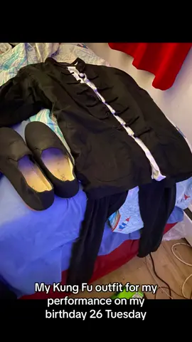 My Kung Fu outfit for my performance on my birthday 26 Tuesday 