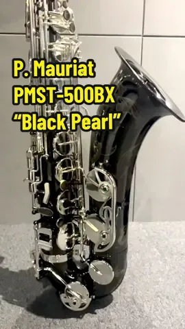The professional model - PMST-500BX as known as “Black Pearl” stands out immediately with its captivating black nickel finish and dazzling silver-plated key work. Available in Alto & Baritone as well🤩🖤🩶🤍 . . #pmauriat #pmauriatsaxophone  #pmauriatgoforthesound #saxophone  #tenorsax #handcrafted #blackpearl