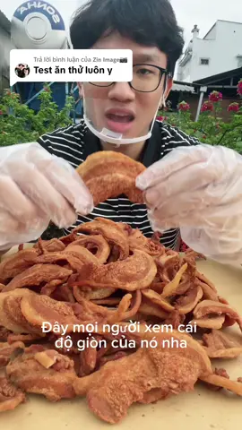 Trả lời @𝗭𝗶𝗻 𝗜𝗺𝗮𝗴𝗲📷 Dạ chiều khách luôn , em ăn thử coi nó giòn không nha #topmo #xuhuongtiktok #CapCut #anvattiktok 