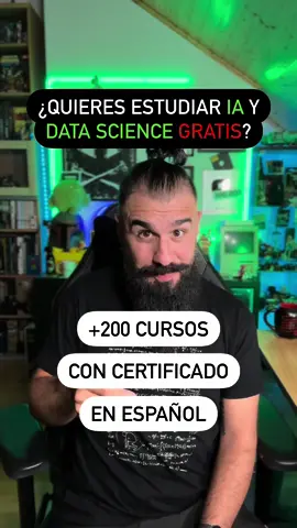 ¿Quieres estudiar INTELIGENCIA ARTIFICIAL? Platzi te da acceso a sus cursos GRATIS durante 3 DÍAS! 📅 Del 15 al 17 de septiembre 🔗 mouredev.link/maratonia ➡️ Accede con tu cuenta gratuita 🤖 +200 cursos sobre IA y Data Science 🎓 Con certificado 📚 Sin conocimiento previo 📖 Accesos a cursos extra #programador #programadores #programacion #inteligenciaartificial #ia #datascience #informatica #tecnologia #AprendeEnTikTok #aprendeentiktok 