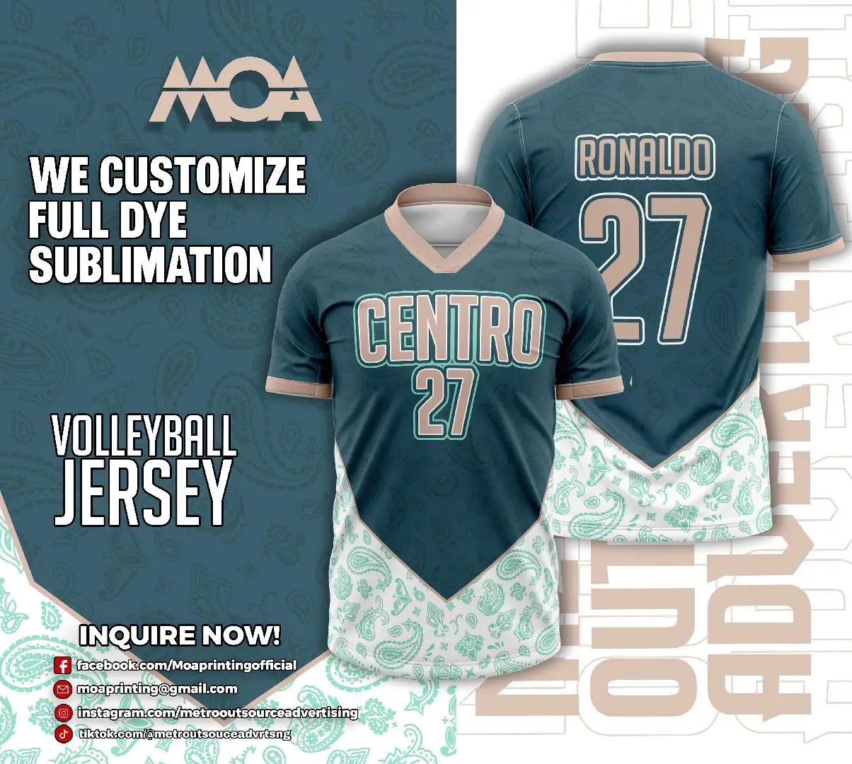 Full Sublimation Shirt For Volleyball  #yp 