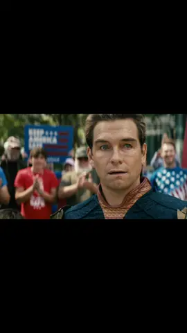 Homelander laughing to the crowd Serial: The Boys Song: Homelander in Hallway - Christopher Lennertz #template #meme #funny #theboys