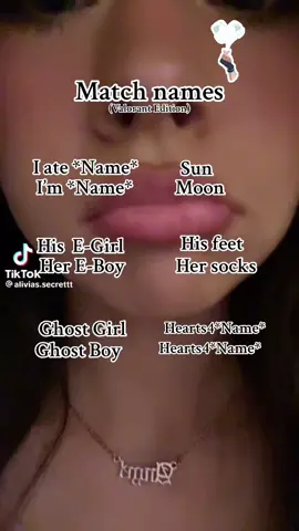 Matching names (Cringe) ✨ #Valorant #matching #matchingnames #edaters #couple 
