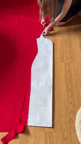 Still Here ♥️ Diy sweetheart neckline dress using the Dutiers sewing pattern on Etsy. This pattern comes in sizes XXS-6XL. It’s designed with a stretch fabric in mind and comes in two lengths a mini & a midi. The neckline design has contrast binding or you can do a monochrome look out of the same fabric, like I did.  I absolutely love this pattern! I did make some mods because the fabric im using didn’t have as much stretch as suggested. I sized up to a medium based on the finished garment measurements. And thank you for the generous 5/8 side seam allowance. I reduced my side seam allowance down to 1/4 and used that extra ease to cut the back piece in half and add a zipper. Also when i changed the side seam allowance I had to cut longer binding for the underarms. With the seam down the back I added a slit at the bottom of the skirt for better walking movement with the fabric I’m using.  Also my dress making friends may notice I still needed to add a hook & eye to the top of my zipper when I filmed this but I was running out of sunlight and patience.   The fabric actually started it all, I bought this Papilio Premium Red Stretch Ponte Knit  off Moodfabrics during their Labor Day sale. #sewinginspo #sewingforyoupage #handmadefashion #sewingpattern #dressmaking #madewithmood 