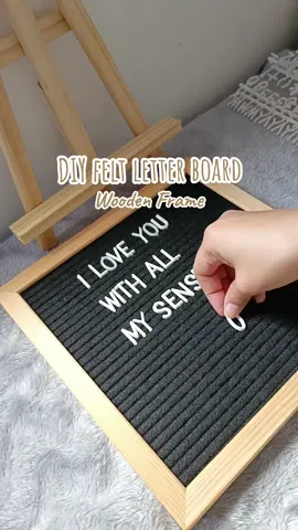 DIY Felt Letter Wooden Board 🤍❤  #diyfeltletterboard #letterboard #woodenboard #diyboard #messageboard #surprisegift #surpriseideas #birthdaygift #anniversarygift #tiktokfinds #budolfinds #fypシ゚viral #fyp 