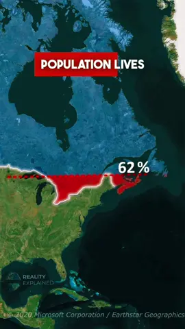Why So Many Canadians Live Here ?? 🇨🇦🔥 #country #geography #maps #mapping #population #facts #interestingfacts #countries #ottawa #montreal #canada #canadian #greatlakes #fyp #fypシ #dailyfacts #foryou #foryoupage 