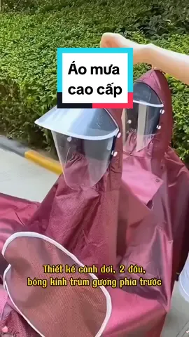 Áo mưa cao cấp tai thỏ 2 đầu, có bọc gương. #minlxstore #aomuacaocap #aomua2dau #aomuatrumguong #aomuataitho #aomuachanmat #aomua 