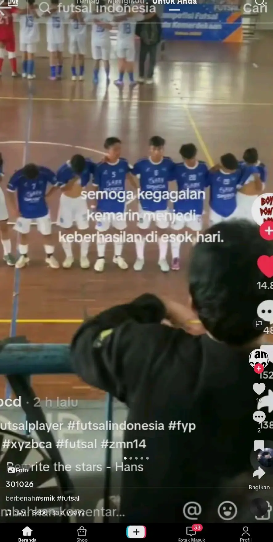 berbenah#motivasi #futsal #smpn32surabaya #casstelomania🦌💙 #fypシ゚viral 