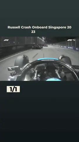 Russell Crash Onboard Singapore 2023 #F1 #Crash #Formula #formula1 #formula1crash #russell #georgerussell #mercedes #hamilton #fyp #foryou #pourtoi #singapore #petronas #humor #