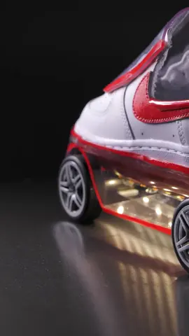 Automotive shoe transformation! 🚗 #woodmood #shoeschallenge #crafts