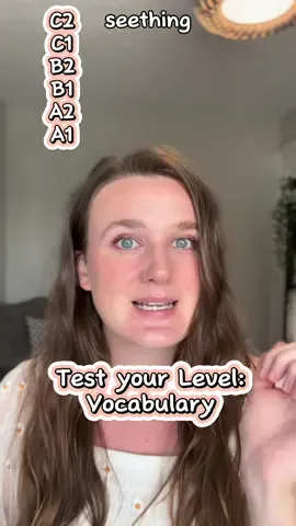 Extra information: *seething - intense but unexpressed anger - ‘she was seething from her boss’ comments in the meeting’ *livid - extremely angry - ‘he was absolutely livid when he finally heard the truth’ *pissed off - very angry but informal! - ‘I’m so pissed off at you right now for lying to me’ * annoyed and angry are general :)  #testyourenglish #advancedvocabulary #ingles #britishenglish #learnenglish 