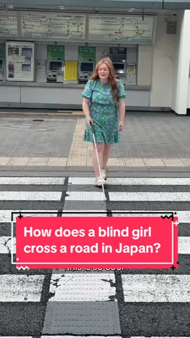 How does a blind person cross the road in Japan?  #BlindInJapan #Blind #Japan #Takeshita 