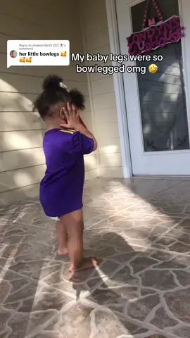Replying to @shaworld609 ⒼⒸ🃏 yall look at her little bowlegged 😂😭😭😭 #babygirl #cutenessoverloaded #bowlegged 