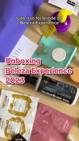 Unboxing da sacola de brindes que ganhei no Beleza Experience 2023 ♥️  #maquiagem #unboxing 